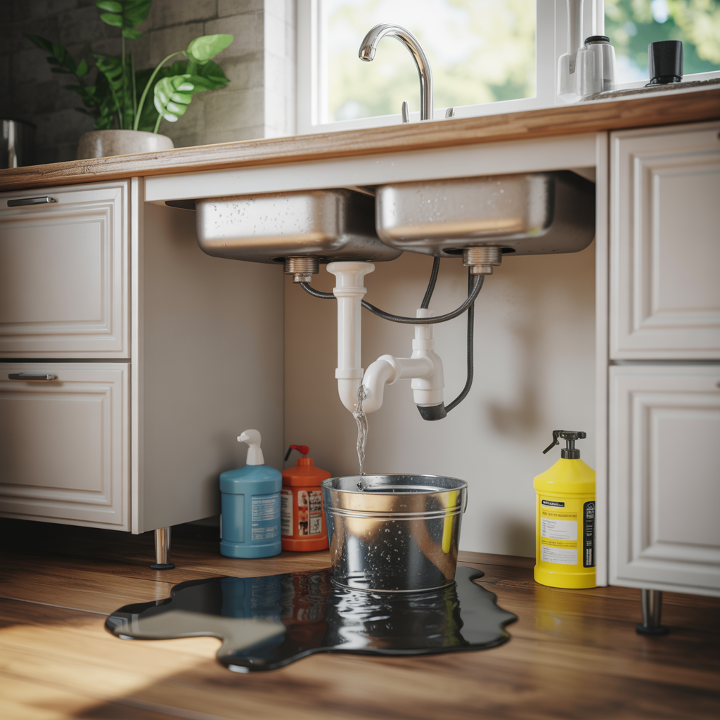 11.Vad gor du om avloppsroret borjar lacka plotsligt