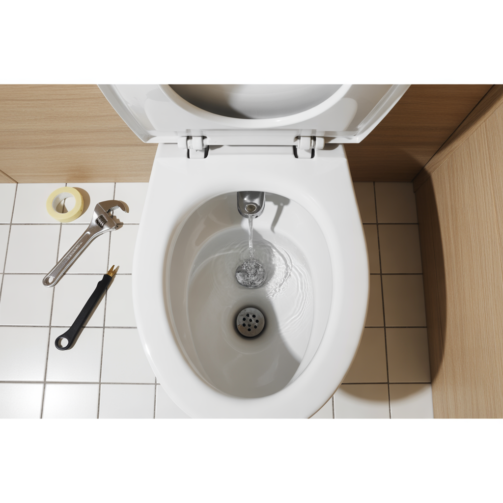 rinnande toalett felsokning av flottor och bottenventil