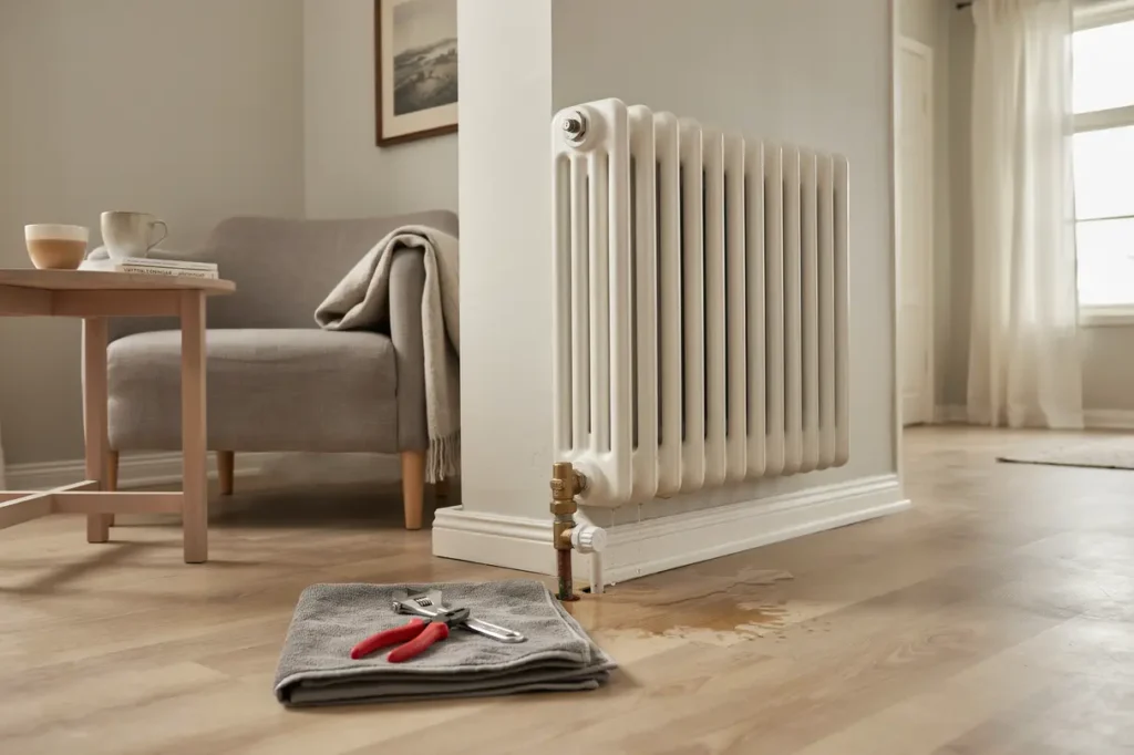 fels kning och reparation av l ckande radiator i tanto