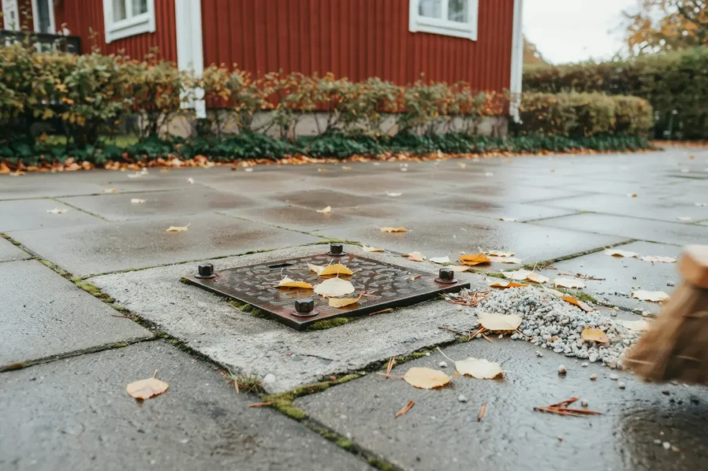 s f rebygger du stopp i dagvattenbrunnen enkla r d f r villa gare ret runt